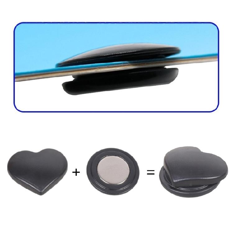 4 Pairs Race Bib Fastening Magnets Heart Shaped Design Secure Magnetic Grip Protects Clothing Running Must Have