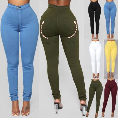 Mode Frauen Hosen Stretch Hohe Taille Butt Lift Leggings Hosen