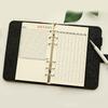 A5 A6 No Inner Pages Felt Shell Fabric Notebook Loose Leaf Notebook Inner Page Ring Binder Stationery Gift Student Supplies