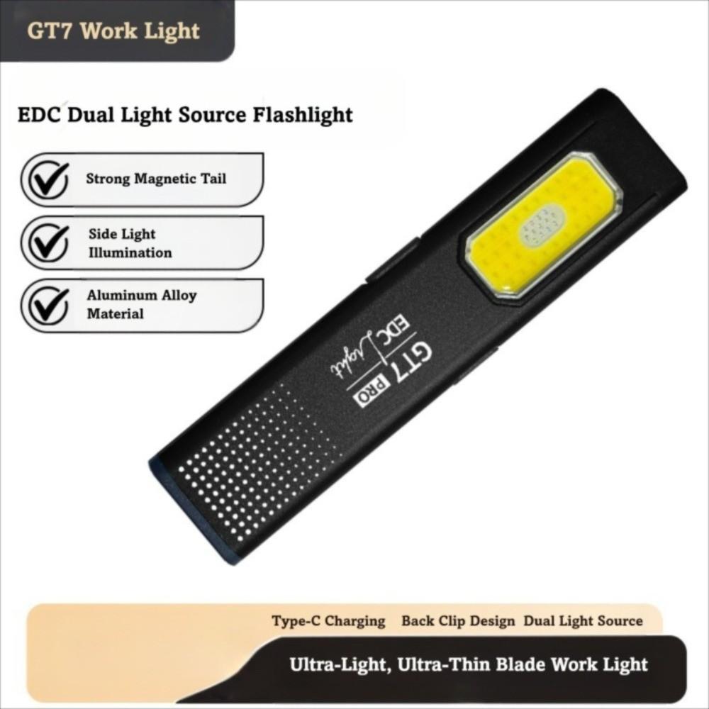 USB Rechargeable Keychain Flashlight High Brightness Portable Flashlight  Emergency Use