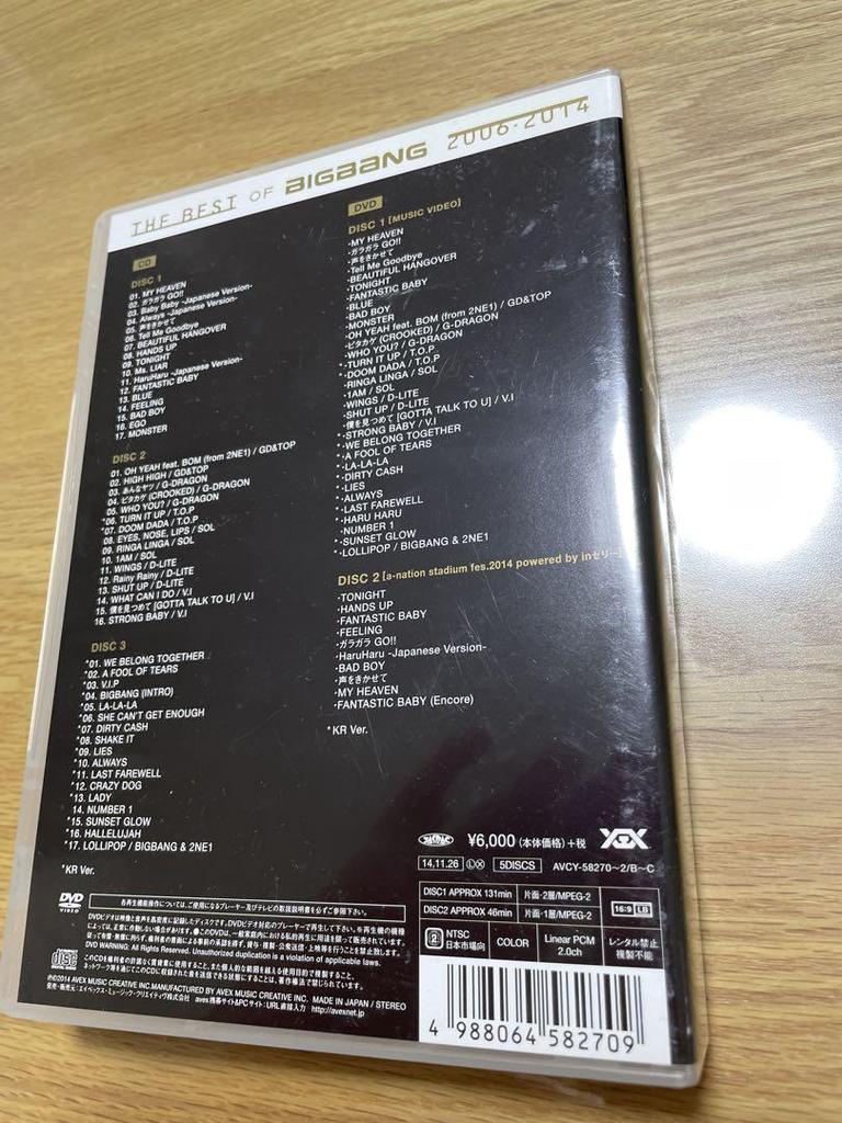 [USED] THE BEST OF BIGBANG 2006-2014 3 CDs + 2 DVDs