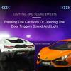 1:24 Revuelto SCV12 Cars Alloy Models Diecast Toys Street Car Light Music Rubber Tires Vehicles Model for Boys Festival Gifts