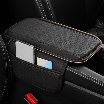 PU Leather Center Console Cushion Universal Car Armrest Cover  Car Interior Accessories