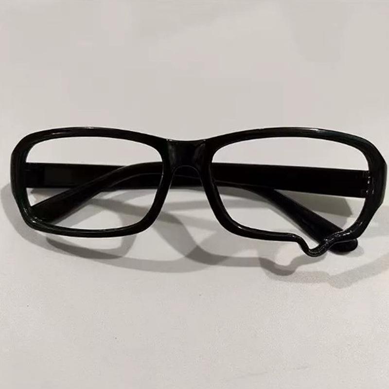 Anime Y2K Cosplay Glasses Without Lenses Unisex Teardrop Eyeglass Spectacles Eyewear Jewelry Costume Accessories Ornament Gift