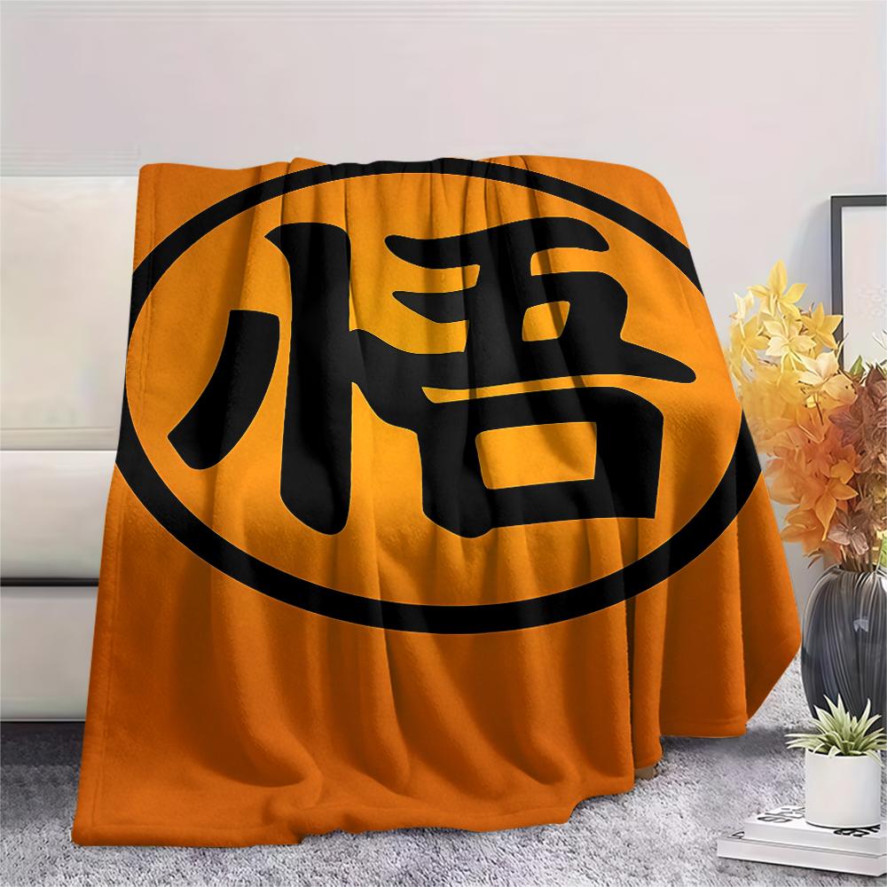 Coperta in Flanella con Stampa Personaggi Dragon Ball, Alta qualità Confortevole per Tutte le Stagioni, Arredamento per la Casa, Calore e Comfort, Perfetta per Regali di Natale