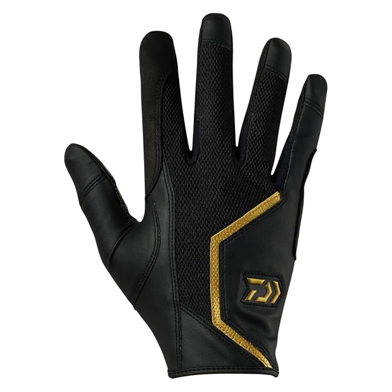 

[Daiwa] offshore leather gloves 24DG-7324 black gold M