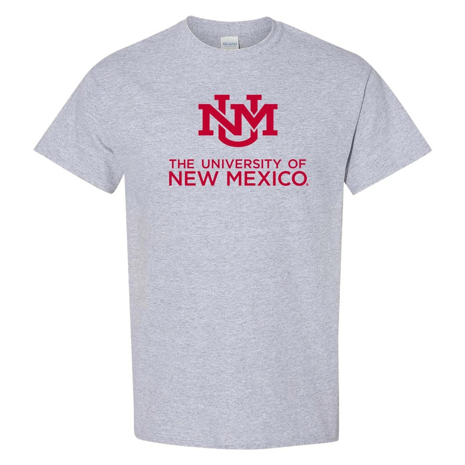 New Mexico Lobos Institutional Logo Short Sleeve T-Shirt - Sport Grey 2XL