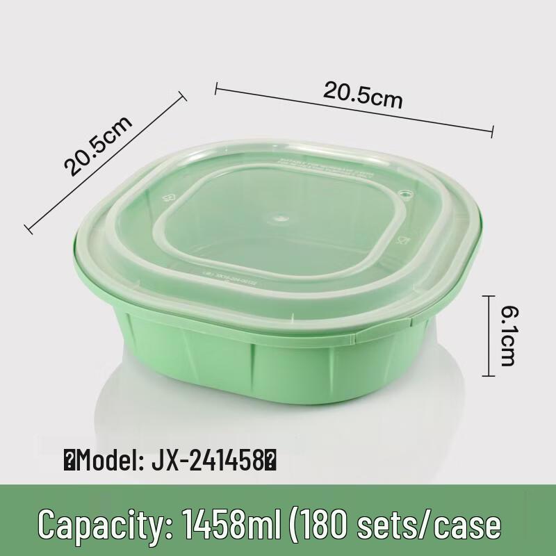 Disposable Square Compartment Takeaway Container Set
