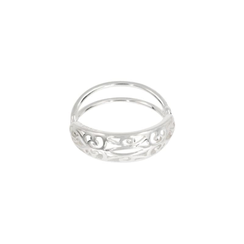 nff [silver925] dual emblem ring-silver