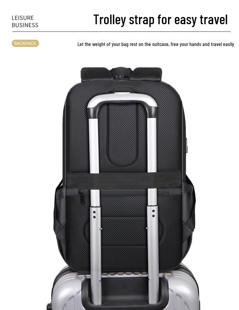 Large-Capacity Men's Backpack, High-End Women's Travel Backpack, Trendy Commuter Schoolbag, Waterproof Laptop Bag