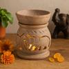 Oil Burner Soapstone Elephant 8cm