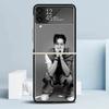 J-Jackson Wang Singer Black Cover for Samsung Galaxy Z Flip 7 6 5 4 3 5G Phone Case Flip7 Flip6 Flip5 Flip4 Flip3 Pattern Case G