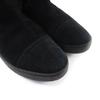 Great CHANEL boots black Mouton Women 38 G26557 Used