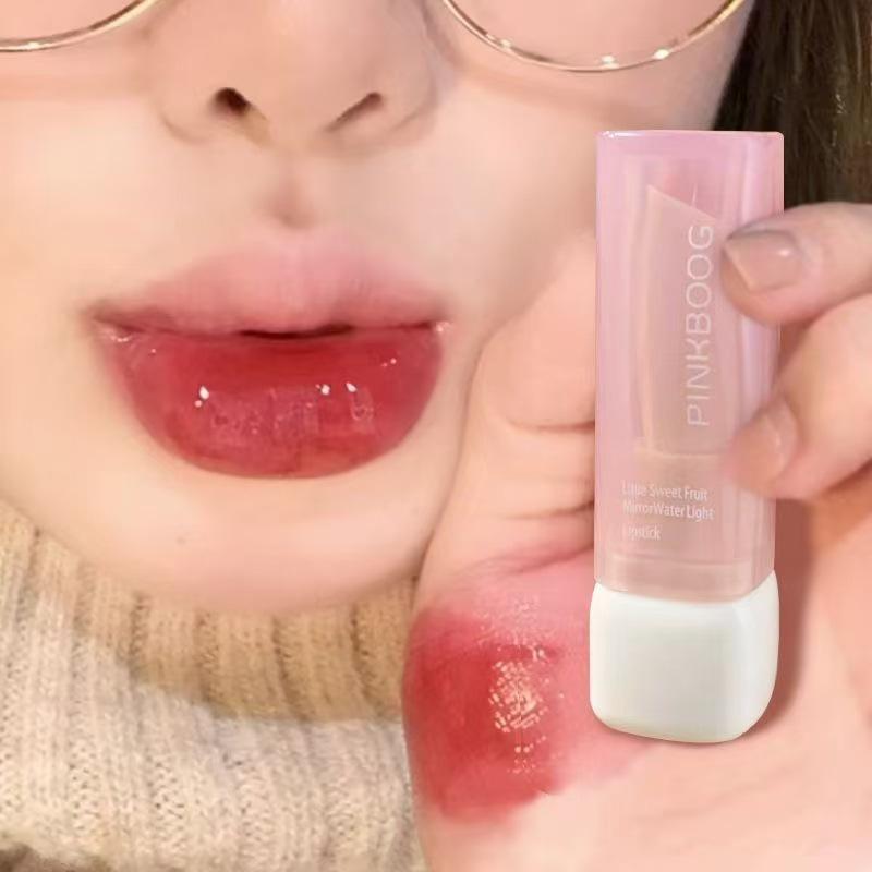 Translucent Crystal Lipstick: Long-Lasting, Non-Fading, Korean Style, Plump Lips, Water Essence Gloss.