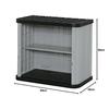 Iris Ohyama Locker Mini Locker Black/Gray Width 90 X Depth 52 X Height 80cm ML-800V
