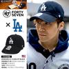 47BRAND Low Los Angeles Dodgers Collaboration MLB Major League Baseball Authentic Size F [B-RGW12GWS-BKD] Cap, Cap, (01) Black,