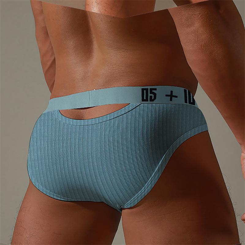 Men Erotic Clothing Men Underpants Low Waist Sexy Leakage Cotton Comfortable Bag Triangular Pants Trendy