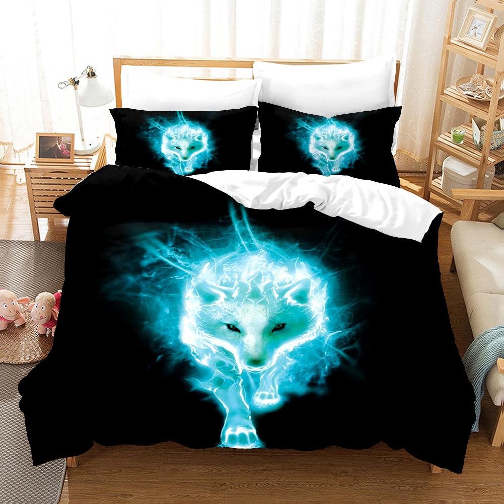 3D Wolf Bedding Sets Duvet Cover Set With Pillowcase Twin Full Queen King Bedclothes Bed Linen