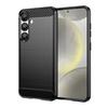 Silicone Case Carbon Case For Samsung Galaxy S25 - Black
