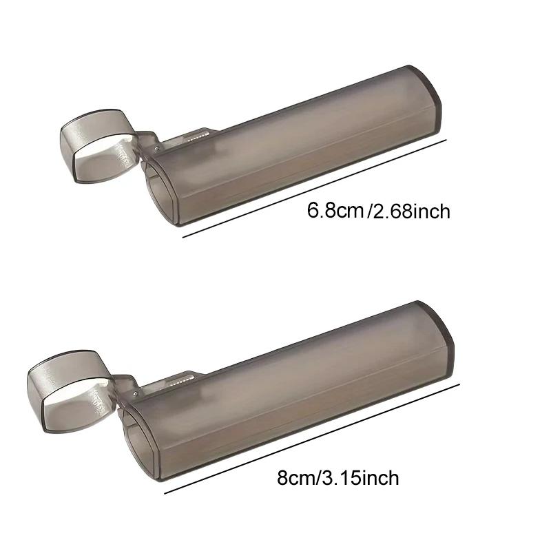 1/2/5pcs Portable Toothpick Case Mini Kitchen and Restaurant Supplies Plastic Clear Toothpick Holder for Outdoor Travel TMZ