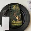 Sika D-Deer Illustration  Phone Case For Samsung S25,S24,S21,S22,S23,S30,Ultra,S20,Plus,Fe,Lite,Note,10,Black Cover