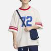Nike Digital Print Crew Neck Pullover Comfortable Casual Sports Short Sleeve Drop Shoulder T-Shirt Men T-Shirt Sail University-Red HF4602-133