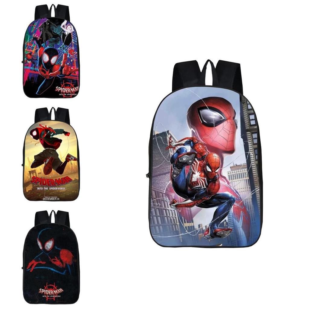 Spiderman Printed Durable Backpack With Adjustable Straps For School And Travel