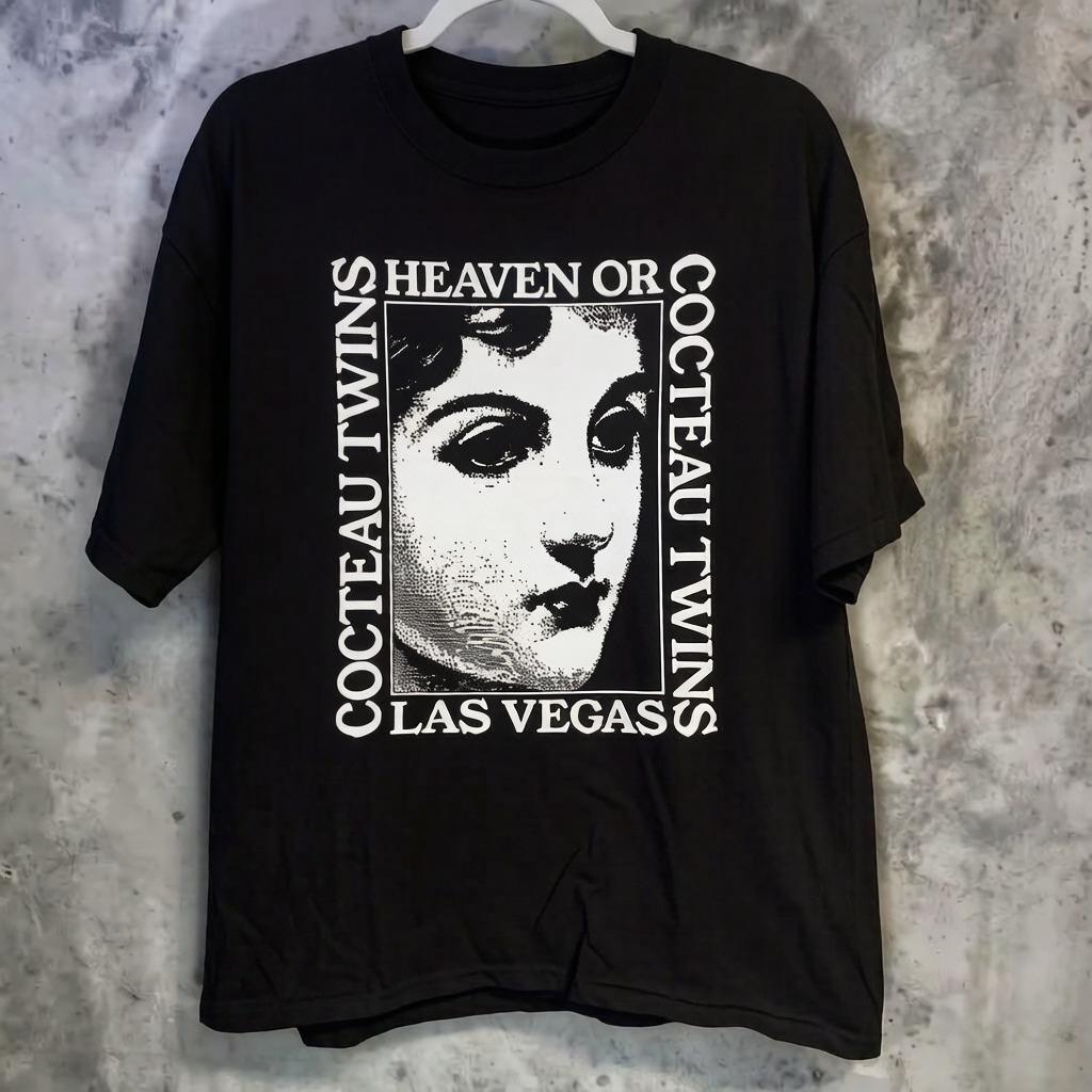

Rare Cocteau Twins Vintage Inspired Tee Shirt Cotton Concert TShirt Short Sleeve Unisex Women Summer Crew Neck Cotton Tee L