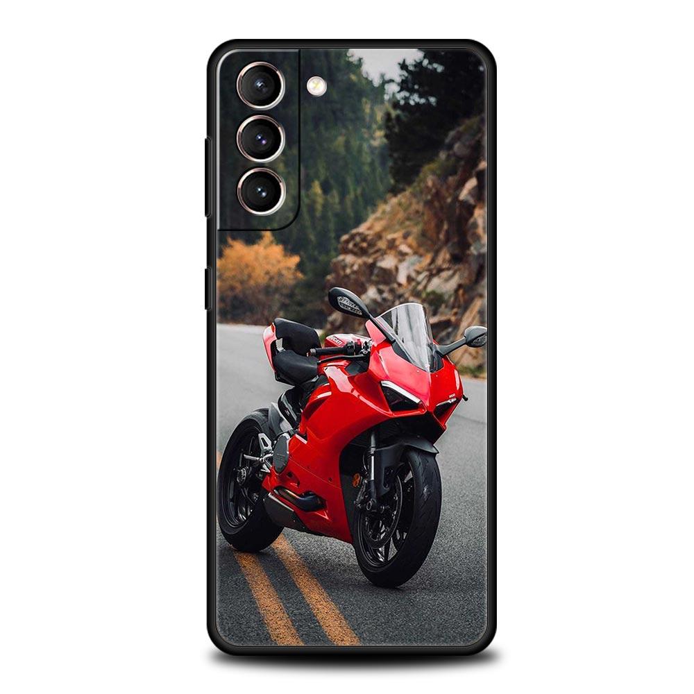 Moto Cross Motorcycle Sports Phone Case For Samsung Galaxy S24 S23 S22 S20 Ultra S21 FE 5G S10 S9 Plus S10E S8 Soft Cover
