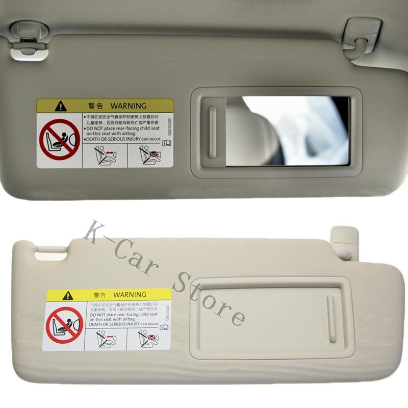 K-Car Front-Sonnenblendenpaneel mit Schminkspiegel Sonnenschutz für Skoda Superb 2016-2019