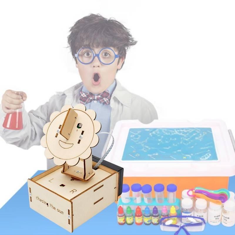 Educational Diy Wood Solar Powered Sun Model Stem Material Kit For Kids Aged 8 And Up