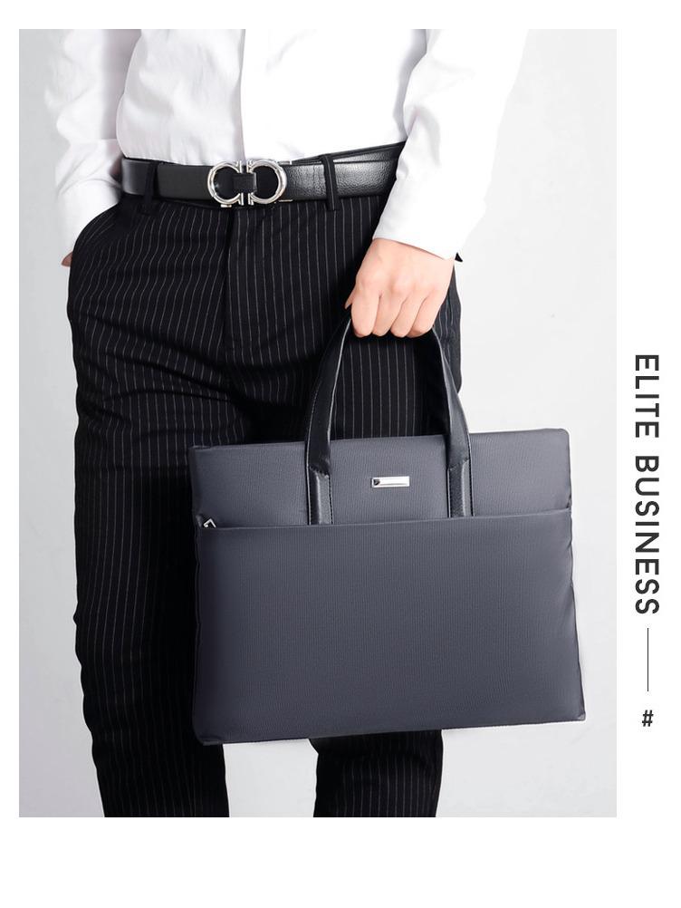 Men's Casual Single Shoulder Crossbody Briefcase - Lightweight and Large Capacity