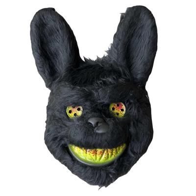 Scary Halloween Mask Ghost Festival Realistic Bloody Bunny Mask Exposed Teeth Stage Performance Props Bloody Bear Mask