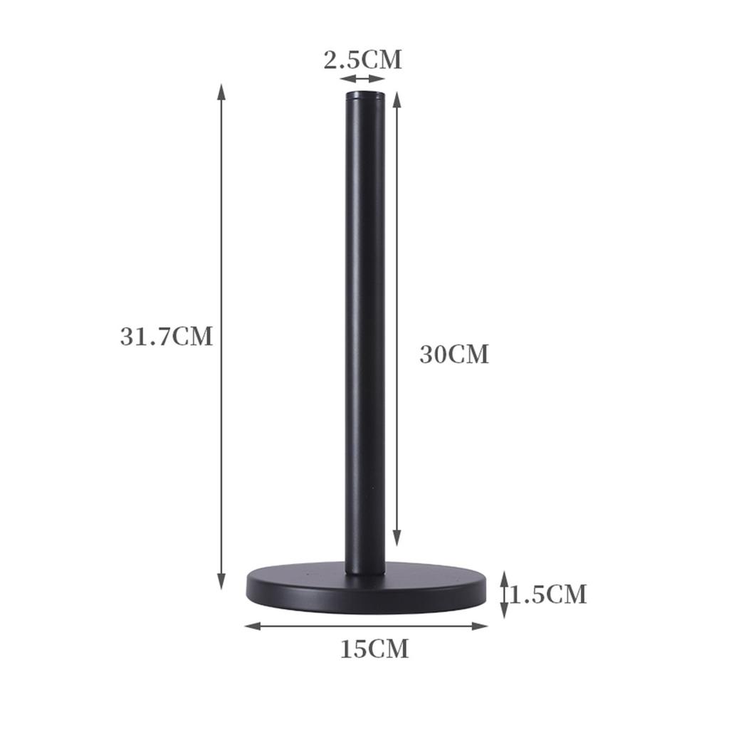 Stainless Steel Stand Paper Towel Holder with Weighted Base Kitchen Roll Holder Paper Towelholder for Kitchen and Bathroom