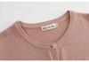 2024 Plus Size Women's Embroidered Bear Knit Cardigan, Round Neck & Long Sleeve for Early Spring.