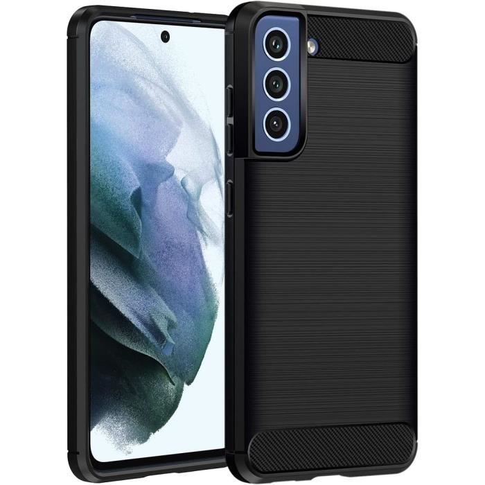 Case - BOOLING - for Samsung S21 FE - Rigid - Elegant - Shockproof Black 6.4"