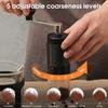 Manual Coffee Bean Grinder Detachable And Adjustable 5-Stage Portable Manual Grinder Hand-Cranked Coffee Grinder Kitchen Tools