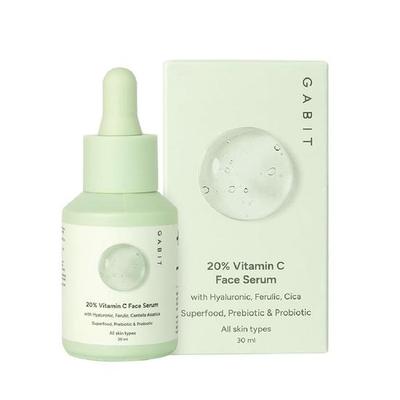 Gabit 20% Vitamin C Face Serum for Glowing Skin | Brightening Serum for Dark Spots, Dull Skin, Tanned Skin  |30 Ml