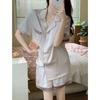 Premium Summer Small Fresh Short-Sleeved Shorts Sweet And Cute Loungewear Student Dormitory Suit Can Be Worn Outside