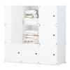 Vanden Minimalist Plastic Wardrobe: Children's & Adult Bedroom/Dorm Single Resin Storage Closet