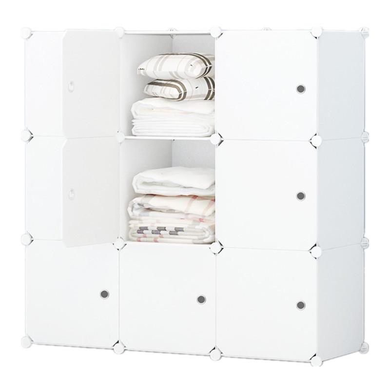 Vanden Minimalist Plastic Wardrobe: Children's & Adult Bedroom/Dorm Single Resin Storage Closet