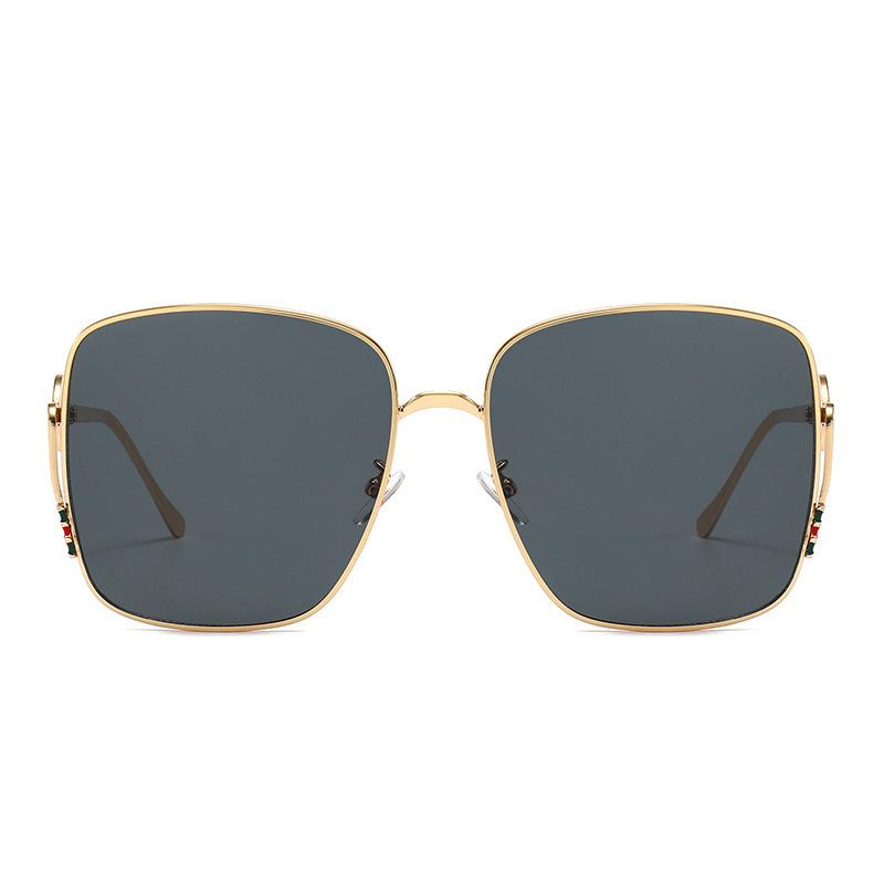 DAPARO European and American square sunglasses big brand flat for ins metal sunglasses high quality