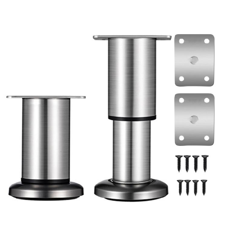 Adjustable Round Furniture Feet 15cm Steel Heavy Duty 250kg Sofa Legs for Table Cabinet Bed