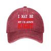Seriouslys We All Know Im The Favorite Baseball Cap Vintage Adjustable Suitable for Unisex and Women Washed Baseball Cap