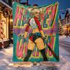 Superhero Pattern Blanket for Home Decoration, Bed, Sofa, Car Travel, Camping, Suitable for All Seasons, Birthday Christmas Gift