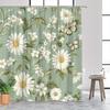 Daisy Delight Shower Curtain - Water-Resistant, Easy To Clean, Adds a Fresh and Floral Charm To Your Bathroom Decor