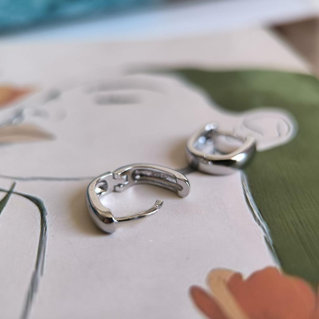 Silver Earrings Without Stones (2187370)