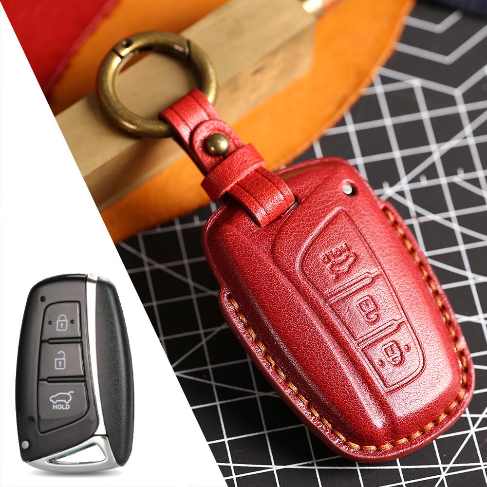 Husă cheie din piele pentru Hyundai Santa Fe IX45 - Modelare 3D