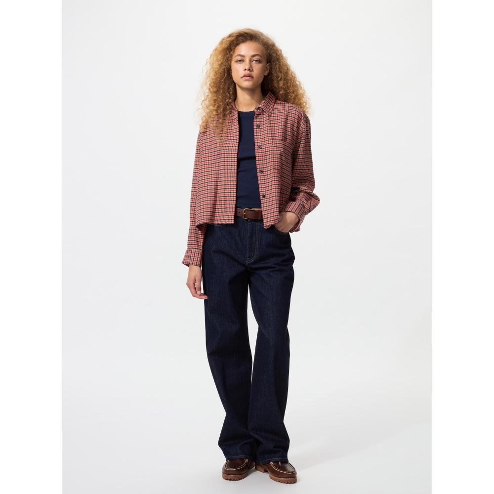 Uniqlo Flannel Boxy Shirt  Long Sleeve  Mini Check D