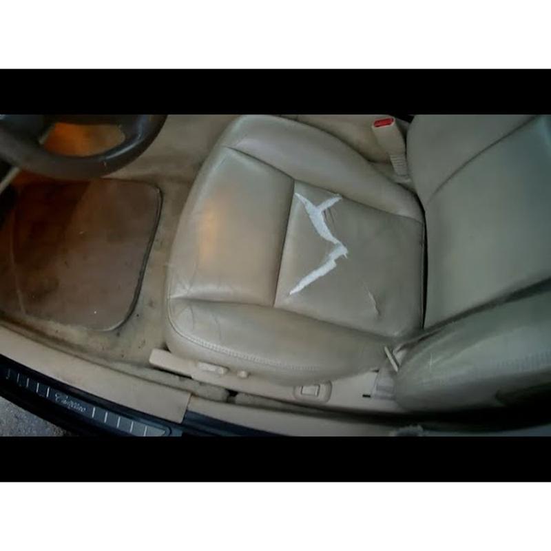 Car Front Driver Side PU Leather Seat Cushion Bottom Seat Cover For Cadillac Escalade 2003-2006-A87Q